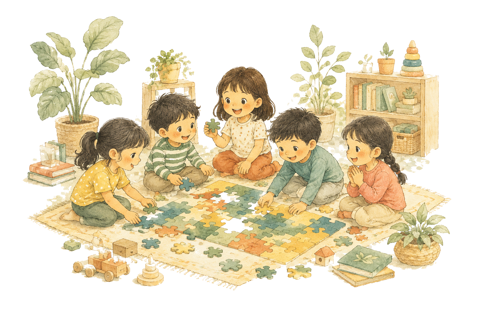 Children learning together